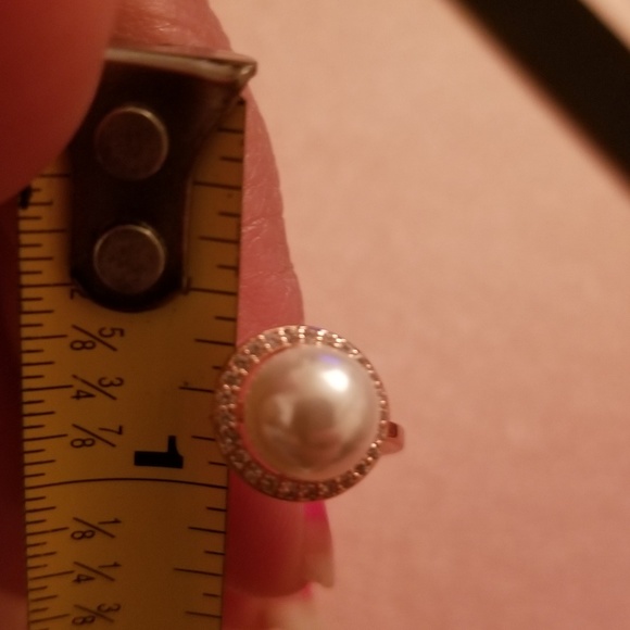 🌈# 88. Fashion Women 18KRose Gold Plated Pearl Ring - Picture 3 of 7